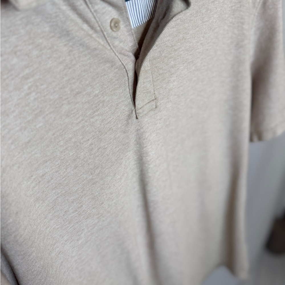 Men's Beige Polo Shirt - Picture 3 of 4